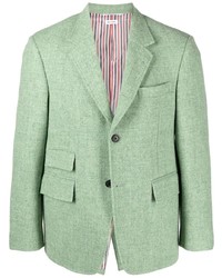 Blazer en tweed vert menthe
