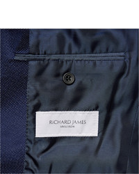 Blazer en velours bleu marine Richard James