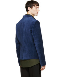 Blazer en velours bleu marine Haider Ackermann