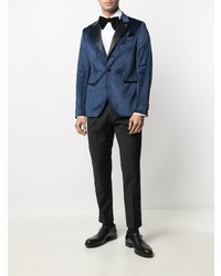 Blazer en velours bleu marine Manuel Ritz