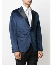 Blazer en velours bleu marine Manuel Ritz