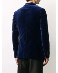 Blazer en velours bleu marine Haider Ackermann