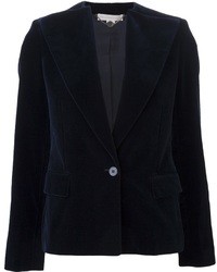 Blazer en velours bleu marine Stella McCartney