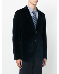 Blazer en velours bleu marine Etro