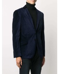 Blazer en velours bleu marine Tonello