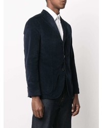 Blazer en velours bleu marine Boglioli