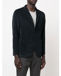 Blazer en velours bleu marine Boglioli