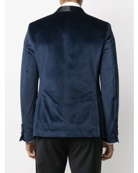 Blazer en velours bleu marine Manuel Ritz