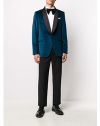 Blazer en velours bleu marine Mp Massimo Piombo