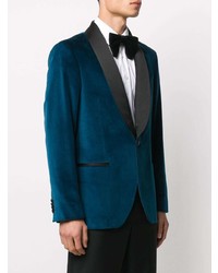 Blazer en velours bleu marine Mp Massimo Piombo