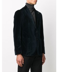 Blazer en velours bleu marine Tagliatore