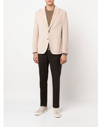 Blazer en velours côtelé beige Eleventy