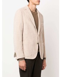 Blazer en velours côtelé beige Eleventy