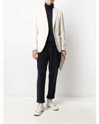 Blazer en velours côtelé blanc Tagliatore