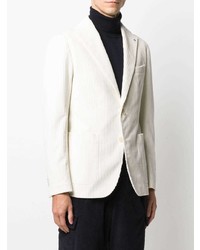 Blazer en velours côtelé blanc Tagliatore