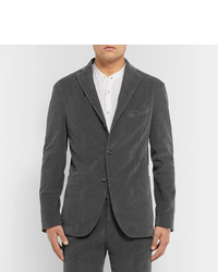 Blazer en velours côtelé gris foncé Boglioli