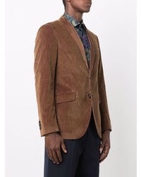 Blazer en velours côtelé marron Etro