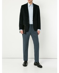 Blazer en velours côtelé noir Cerruti 1881