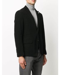 Blazer en velours côtelé noir Lardini