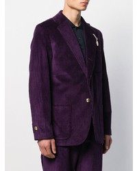 Blazer en velours côtelé pourpre foncé ROWING BLAZERS