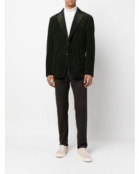 Blazer en velours côtelé vert foncé Windsor