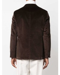 Blazer en velours marron foncé Mp Massimo Piombo