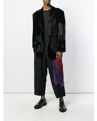 Blazer en velours noir Yohji Yamamoto