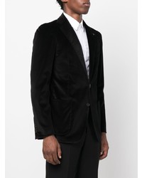 Blazer en velours noir Tagliatore