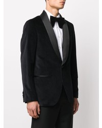 Blazer en velours noir Mp Massimo Piombo