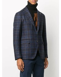 Blazer en vichy bleu marine Tagliatore