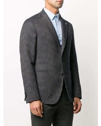 Blazer en vichy bleu marine Tagliatore