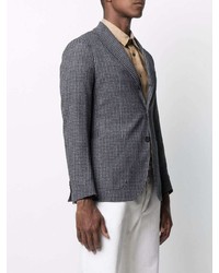 Blazer en vichy gris foncé Tagliatore