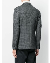 Blazer en vichy gris foncé Tagliatore