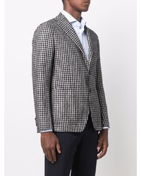 Blazer en vichy noir et blanc Tagliatore