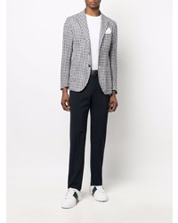 Blazer en vichy noir et blanc Tagliatore