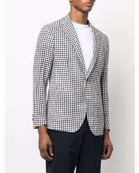 Blazer en vichy noir et blanc Tagliatore