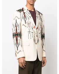 Blazer géométrique beige Etro