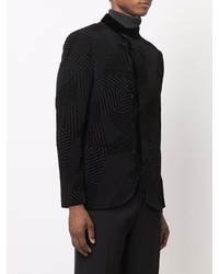 Blazer géométrique noir Giorgio Armani