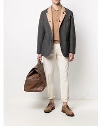 Blazer gris foncé Brunello Cucinelli