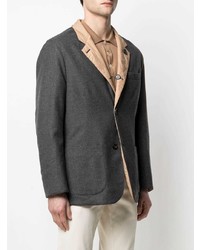 Blazer gris foncé Brunello Cucinelli