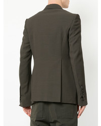 Blazer gris foncé Rick Owens