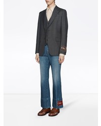 Blazer gris foncé Gucci