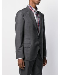 Blazer gris foncé Brunello Cucinelli