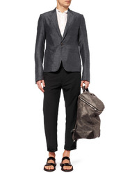 Blazer gris foncé Rick Owens