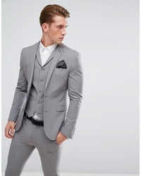 Blazer gris ASOS DESIGN