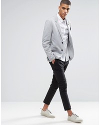 Blazer gris Selected