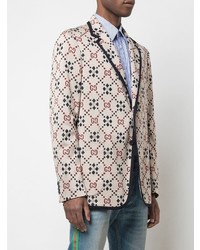 Blazer imprimé beige Gucci