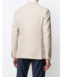 Blazer imprimé beige Tagliatore