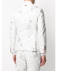 Blazer imprimé blanc Thom Browne