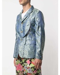 Blazer imprimé bleu clair Comme Des Garcons Homme Plus